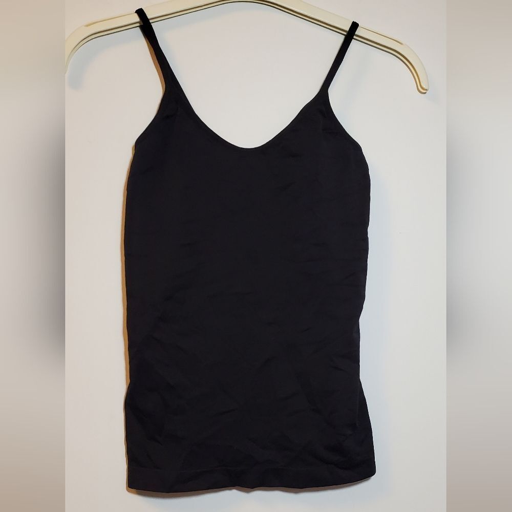Medium Joe Fresh Black Spaghetti Strap Top 12% Spandex Stretch Undershirt